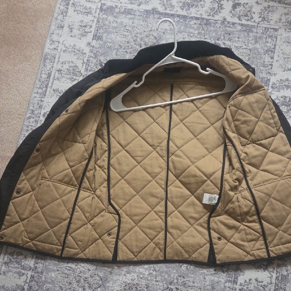 J. Crew Black Quilted Military Jacket - Picture 2 of 4